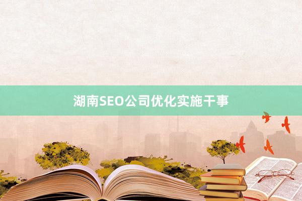湖南SEO公司优化实施干事